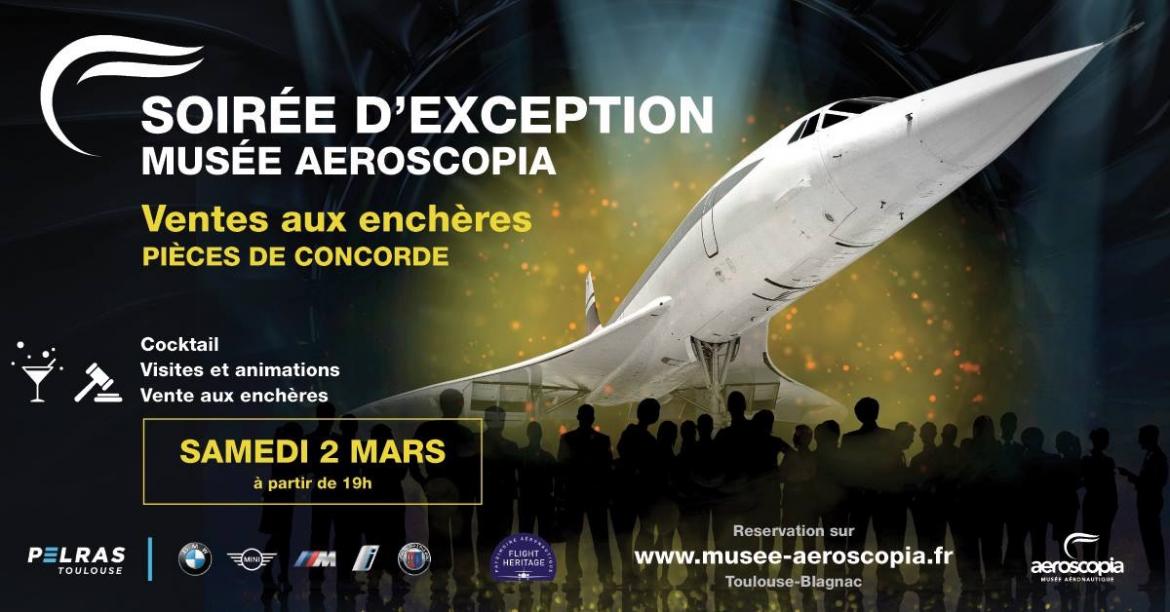 Ventes aux enchères pièces de Concorde!!! RDV le 2 mars au musée Aéroscopia...