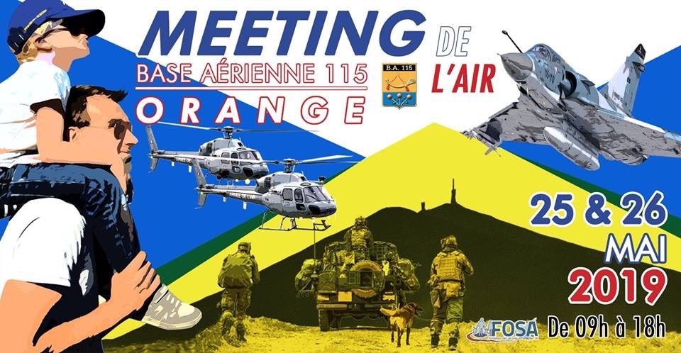 Meeting de l'Air 25 et 26 mai Base aérienne 115 Orange
