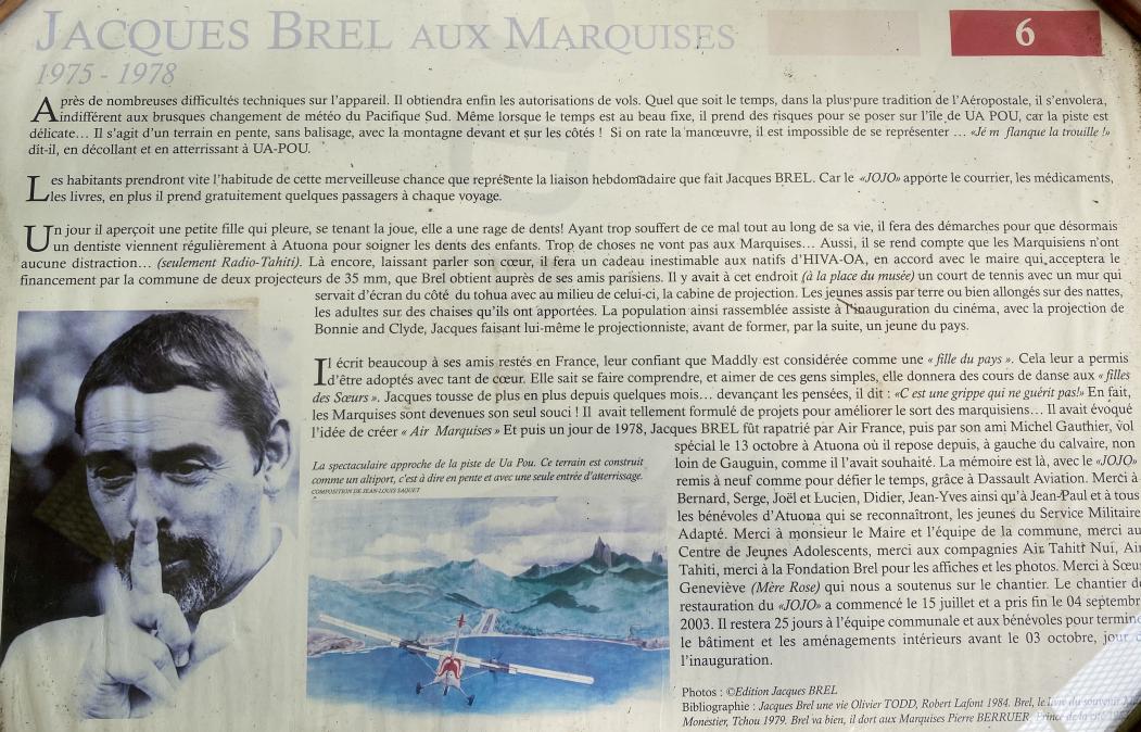 AÃ©ro-Design direction Hiva Oa 'Terre des Hommes' sur les traces de Jacques Brel