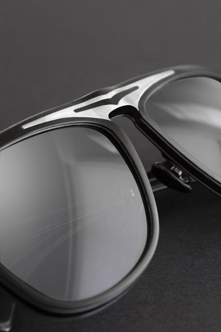 AERO-DESIGN BY GOLD & WOOD - Modèle Supersonic Black & Silver Mirror Edition